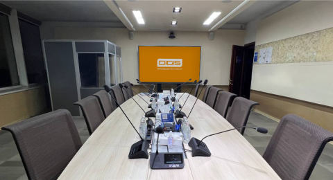 Оснащение конференц-зала для международных переговоров - АК Алтыналмас